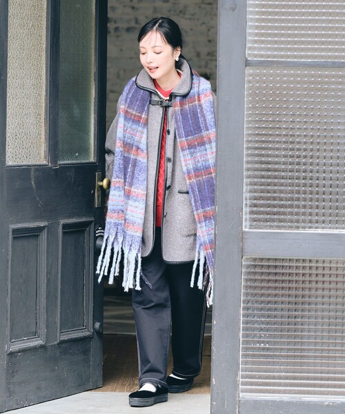 FREAK'S STORE（フリークスストア）の「ミニベルトブークレジャケット（その他アウター・レディース・ベージュ/サックスブルー/ブラック/グレー・ﾌﾘ-）」の13枚目の写真