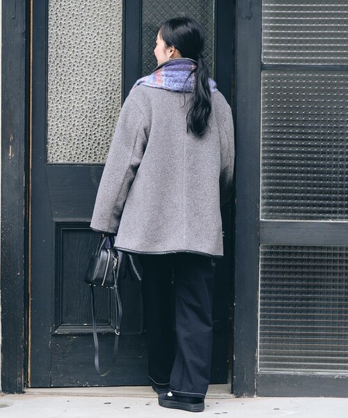 FREAK'S STORE（フリークスストア）の「ミニベルトブークレジャケット（その他アウター・レディース・ベージュ/サックスブルー/ブラック/グレー・ﾌﾘ-）」の15枚目の写真