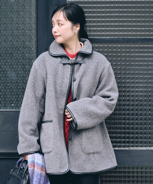 FREAK'S STORE（フリークスストア）の「ミニベルトブークレジャケット（その他アウター・レディース・ベージュ/サックスブルー/ブラック/グレー・ﾌﾘ-）」の17枚目の写真