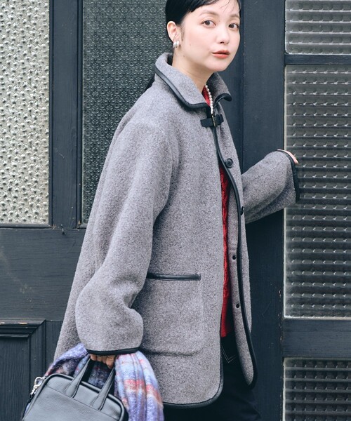 FREAK'S STORE（フリークスストア）の「ミニベルトブークレジャケット（その他アウター・レディース・ベージュ/サックスブルー/ブラック/グレー・ﾌﾘ-）」の18枚目の写真