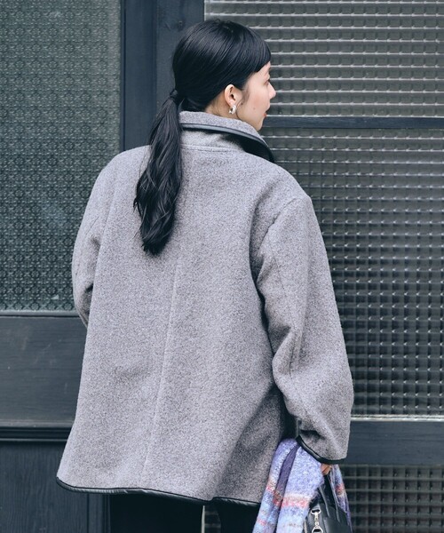 FREAK'S STORE（フリークスストア）の「ミニベルトブークレジャケット（その他アウター・レディース・ベージュ/サックスブルー/ブラック/グレー・ﾌﾘ-）」の19枚目の写真