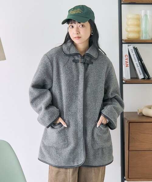 FREAK'S STORE（フリークスストア）の「ミニベルトブークレジャケット（その他アウター・レディース・ベージュ/サックスブルー/ブラック/グレー・ﾌﾘ-）」の20枚目の写真