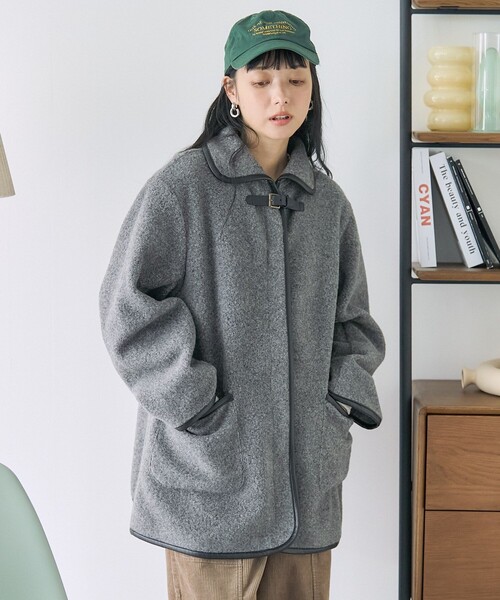 FREAK'S STORE（フリークスストア）の「ミニベルトブークレジャケット（その他アウター・レディース・ベージュ/サックスブルー/ブラック/グレー・ﾌﾘ-）」の21枚目の写真