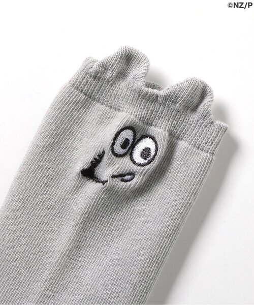 Ampersand（アンパサンド）の「【ねずみくんのチョッキ コラボ】おみみちょこんソックス（ソックス/靴下・キッズ・グレー・9/12/15 /18/21）」の7枚目の写真