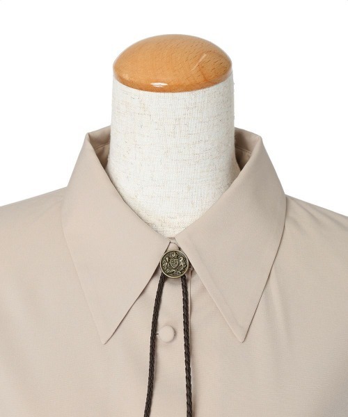 F i.n.t（フィント）の「ループタイ使いシャツ/fint（シャツ/ブラウス・レディース・ライトベージュ/オフホワイト・FREE）」の20枚目の写真