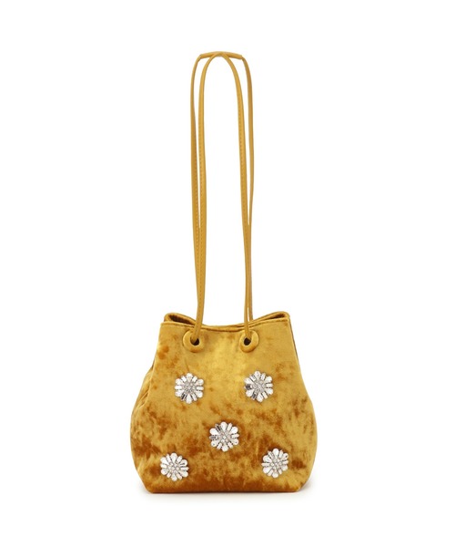 ADAM ET ROPE'（アダムエロペ）の「【サステナブル】ビジュー2WAY巾着バッグ（ハンドバッグ・レディース・ブラック/ブラウン/イエロー・FREE）」の20枚目の写真