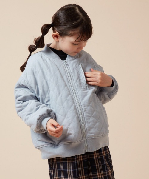 【セール】[140-150]裏ボアキルティングブルゾン（ブルゾン）｜a.v.v（アーヴェヴェ）