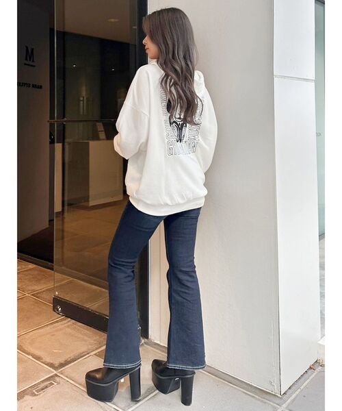 GYDA（ジェイダ）の「HEADPHONE GYDALMATIANスウェットパーカー（パーカー・レディース・ネイビー/オフホワイト/グレー/ブラック・FREE）」の16枚目の写真