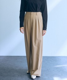 高身長 ツータックワイドパンツ(トールサイズ)Essenave