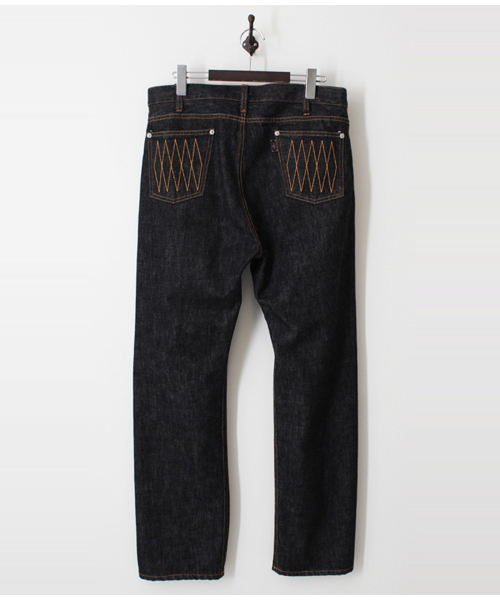 ROTAR（ローター）の「Five DIA Stitch Black Denim Pants / ブラック