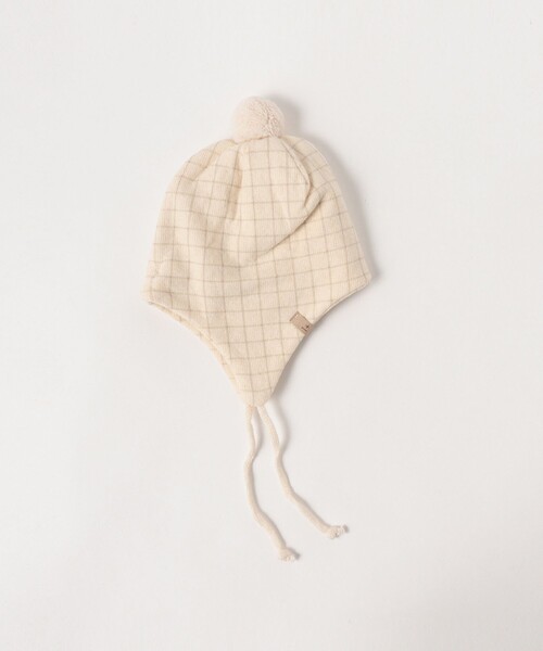 こども ビームス（コドモビームス）の「1+in the family / NAIA ポンポン付き ビーニー 2024（6ヵ月～2才）（ニットキャップ/ビーニー・キッズ・オフホワイト・T2(6-12m)/T3(12-24m)）」の2枚目の写真