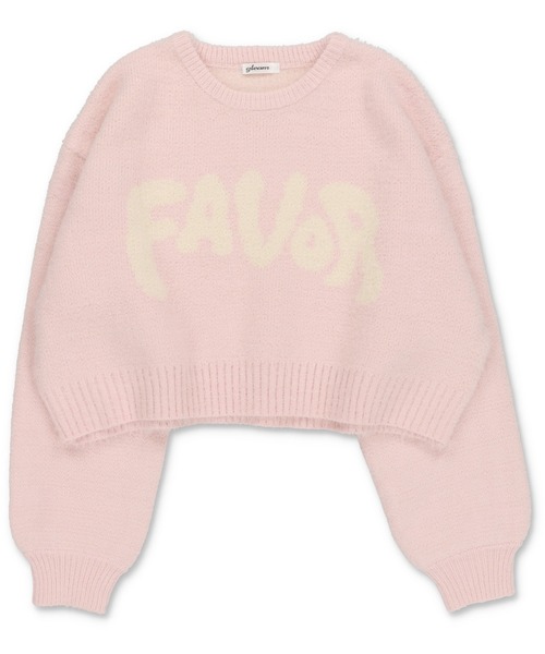 SPINNS（スピンズ）の「体感温度＋5度 / ロゴジャガードショートニット / FAVOR（ニット/セーター・レディース・杢グレー/キナリ/チャコール/ピンク・ONESIZE）」の9枚目の写真