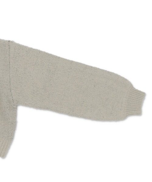 SPINNS（スピンズ）の「体感温度＋5度 / ロゴジャガードショートニット / FAVOR（ニット/セーター・レディース・杢グレー/キナリ/チャコール/ピンク・ONESIZE）」の6枚目の写真