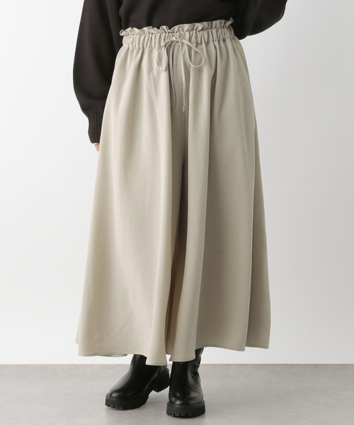 LEPSIM（レプシィム）の「選べる丈ウエストフリルスカーチョ　133642（その他パンツ・レディース・チャコールグレー/ブラック/グレイッシュベージュ・FREE/TALL）」の3枚目の写真