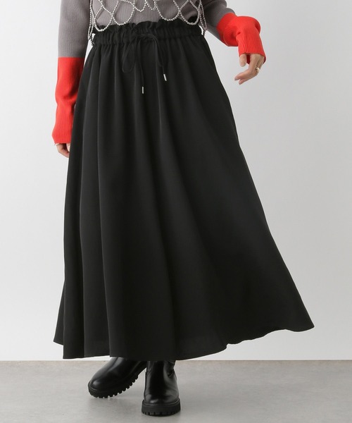 LEPSIM（レプシィム）の「選べる丈ウエストフリルスカーチョ　133642（その他パンツ・レディース・チャコールグレー/ブラック/グレイッシュベージュ・FREE/TALL）」の4枚目の写真