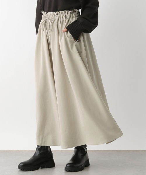 LEPSIM（レプシィム）の「選べる丈ウエストフリルスカーチョ　133642（その他パンツ・レディース・チャコールグレー/ブラック/グレイッシュベージュ・FREE/TALL）」の9枚目の写真