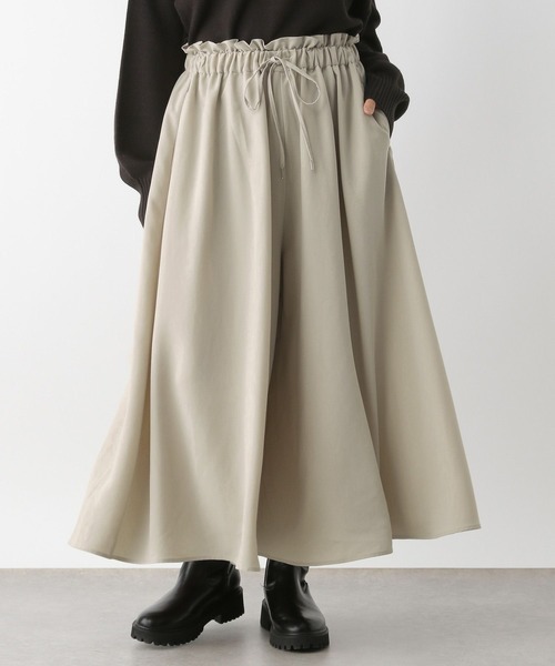 LEPSIM（レプシィム）の「選べる丈ウエストフリルスカーチョ　133642（その他パンツ・レディース・チャコールグレー/ブラック/グレイッシュベージュ・FREE/TALL）」の10枚目の写真