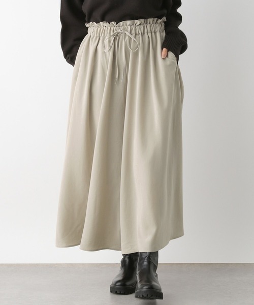 LEPSIM（レプシィム）の「選べる丈ウエストフリルスカーチョ　133642（その他パンツ・レディース・チャコールグレー/ブラック/グレイッシュベージュ・FREE/TALL）」の11枚目の写真