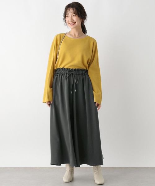 LEPSIM（レプシィム）の「選べる丈ウエストフリルスカーチョ　133642（その他パンツ・レディース・チャコールグレー/ブラック/グレイッシュベージュ・FREE/TALL）」の17枚目の写真