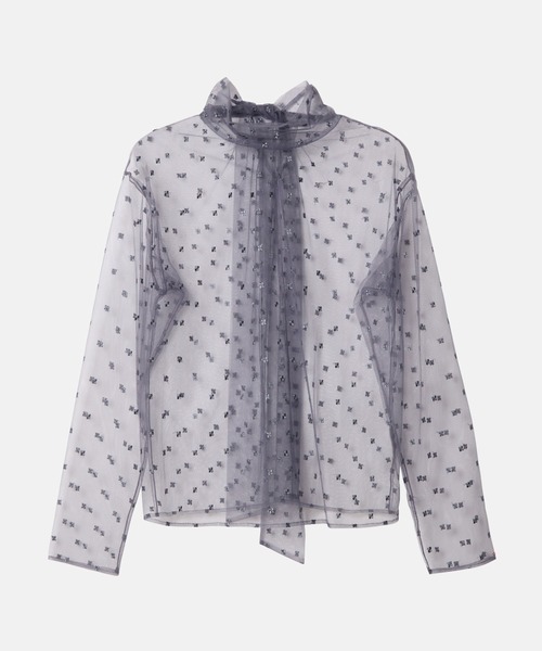 LE CIEL BLEU（ルシェルブルー）の「チュールボウタイトップス / Tulle 