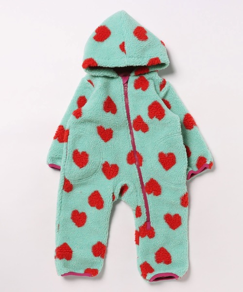 HOGAN RANCH WEAR（ホーガンランチウエア）の「ソウガラジャガードボアジャンプスーツ/baby(FREE)（その他ベビーウェア・キッズ・レッド/オレンジ/オフホワイト/ライトブルー・FREE）」の2枚目の写真