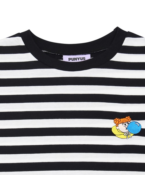 PUNYUS（プニュズ）の「ワンポイント刺繍ボーダーロンＴ（Tシャツ/カットソー・レディース・その他1・1/2/4/3）」の9枚目の写真