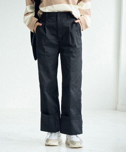 ROPE' PICNIC(ロペピクニック)の「ロールアップパンツ(チノパンツ・レディース・ブラック/ベージュ・38/36)」の19枚目の写真