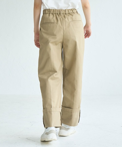 ROPE' PICNIC（ロペピクニック）の「ロールアップパンツ（チノパンツ・レディース・ブラック/ベージュ・38/36）」の19枚目の写真