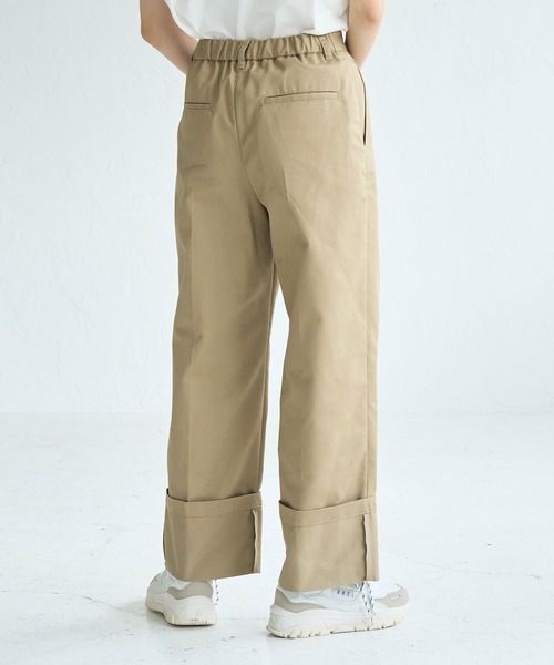 ROPE' PICNIC（ロペピクニック）の「ロールアップパンツ（チノパンツ・レディース・ブラック/ベージュ・38/36）」の20枚目の写真