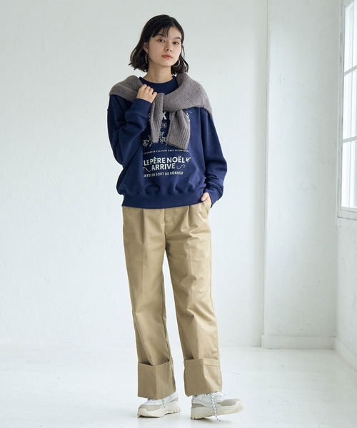 ROPE' PICNIC（ロペピクニック）の「ロールアップパンツ（チノパンツ・レディース・ブラック/ベージュ・38/36）」の14枚目の写真