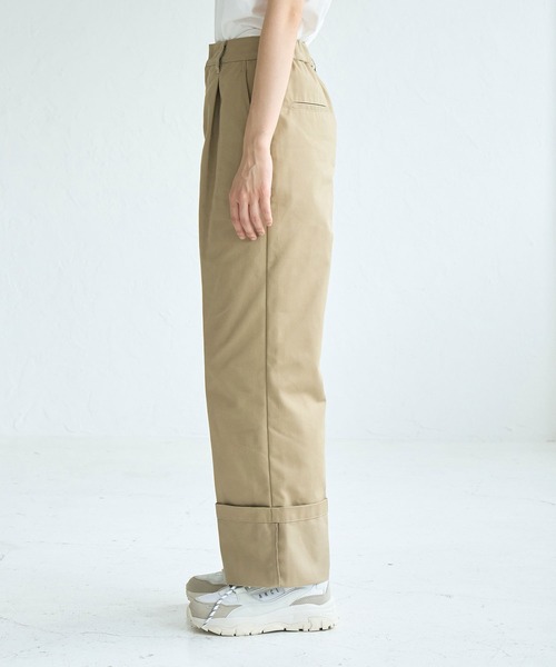 ROPE' PICNIC（ロペピクニック）の「ロールアップパンツ（チノパンツ・レディース・ブラック/ベージュ・38/36）」の16枚目の写真