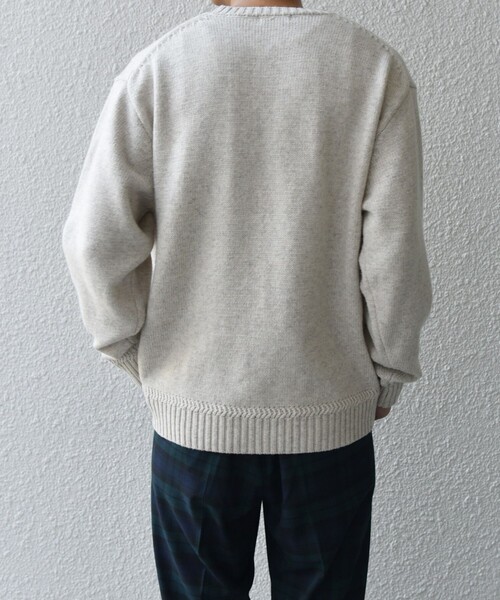 セール】SHIPS any:〈手洗い可能〉ラム ライク クルーネック カラー