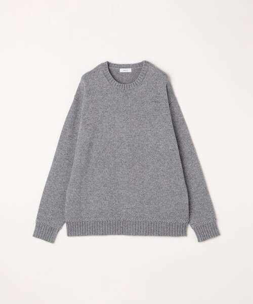SHIPS any（シップス エニィ）の「SHIPS any:〈手洗い可能〉ラム ライク クルーネック カラー ニット 24AW◇（ニット/セーター・メンズ・グレー/イエロー/レッド/グリーン/ブルー/ナチュラル・SMALL/LARGE/MEDIUM）」の10枚目の写真