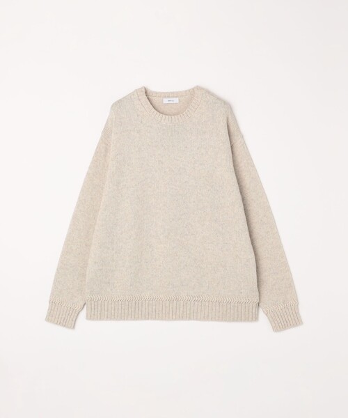 SHIPS any（シップス エニィ）の「SHIPS any:〈手洗い可能〉ラム ライク クルーネック カラー ニット 24AW◇（ニット/セーター・メンズ・グレー/イエロー/レッド/グリーン/ブルー/ナチュラル・SMALL/LARGE/MEDIUM）」の16枚目の写真