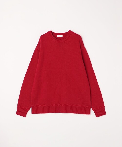 SHIPS any（シップス エニィ）の「SHIPS any:〈手洗い可能〉ラム ライク クルーネック カラー ニット 24AW◇（ニット/セーター・メンズ・グレー/イエロー/レッド/グリーン/ブルー/ナチュラル・SMALL/LARGE/MEDIUM）」の18枚目の写真