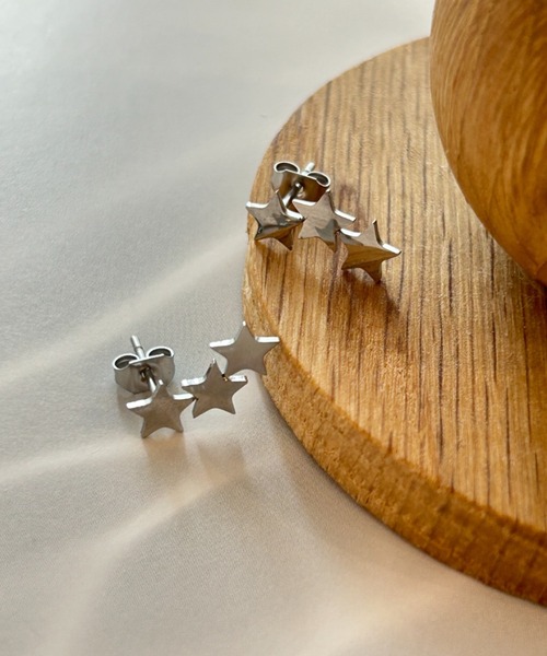 ciite' surgical stainless(シーテサージカルステンレス)の「【 金属アレルギー対応 】 シャイニースターピアス サージカルステンレス(ピアス(両耳用)・レディース・シルバー/ゴールド・FREE)」の10枚目の写真