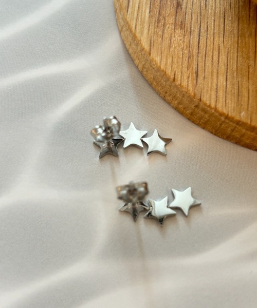 ciite' surgical stainless(シーテサージカルステンレス)の「【 金属アレルギー対応 】 シャイニースターピアス サージカルステンレス(ピアス(両耳用)・レディース・シルバー/ゴールド・FREE)」の12枚目の写真