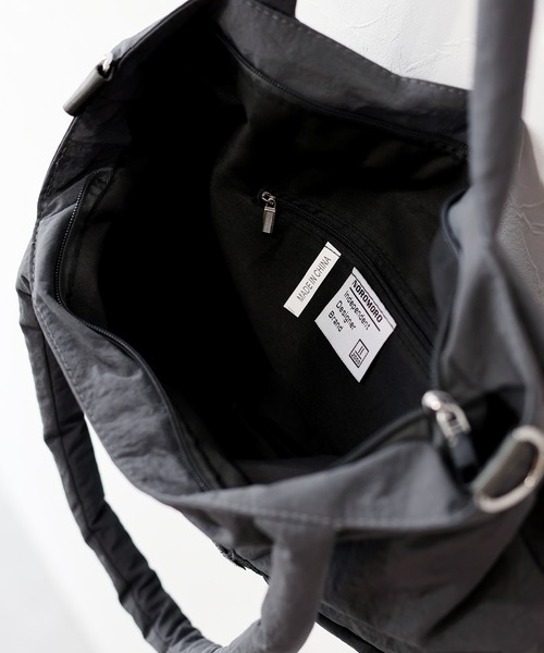 BLUEEAST(ブルーイースト)の「リボンパテッドバッグ(トートバッグ・レディース・ベージュ/ブラック/グレー/アイボリー/ブルー・FREE)」の17枚目の写真