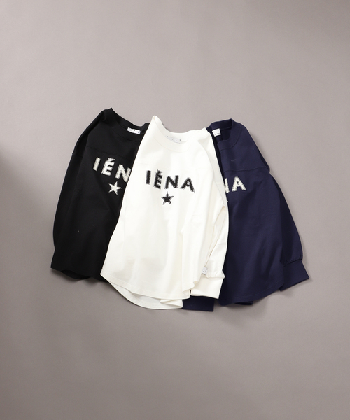 【BASIC】エンブロイダリーエトワールロゴ長袖Tシャツ kids(90cm-140cm)（Tシャツ/カットソー）｜IENA ENFANT（イエナアンファン）