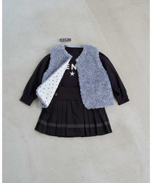 【BASIC】エンブロイダリーエトワールロゴ長袖Tシャツ kids(90cm-140cm)（Tシャツ/カットソー）｜IENA ENFANT（イエナアンファン）