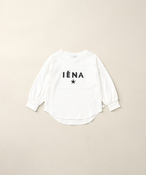 【BASIC】エンブロイダリーエトワールロゴ長袖Tシャツ kids(90cm-140cm)（Tシャツ/カットソー）｜IENA ENFANT（イエナアンファン）
