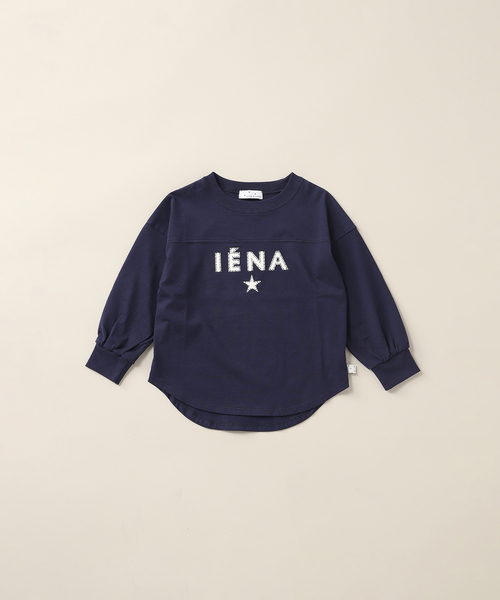 【BASIC】エンブロイダリーエトワールロゴ長袖Tシャツ kids(90cm-140cm)（Tシャツ/カットソー）｜IENA ENFANT（イエナアンファン）