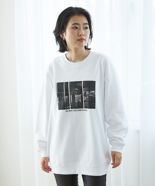 Rouge vif(ルージュヴィフ)の「【LE TRIO ABAHOUSE】DONOT DISTURB スウェット/ユニセックス(スウェット・レディース・グレー/ホワイト・フリー)」の3枚目の写真