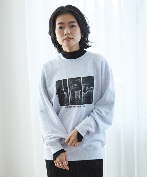 Rouge vif(ルージュヴィフ)の「【LE TRIO ABAHOUSE】DONOT DISTURB スウェット/ユニセックス(スウェット・レディース・グレー/ホワイト・フリー)」の7枚目の写真