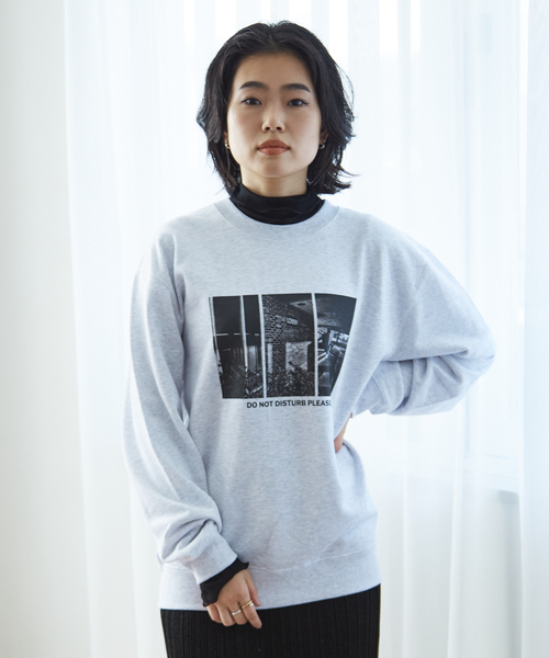 Rouge vif(ルージュヴィフ)の「【LE TRIO ABAHOUSE】DONOT DISTURB スウェット/ユニセックス(スウェット・レディース・グレー/ホワイト・フリー)」の8枚目の写真