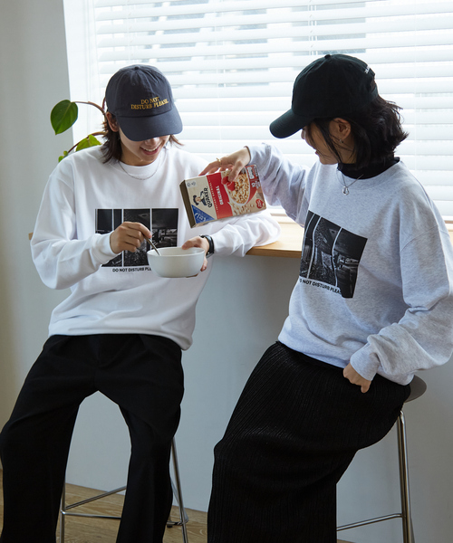 Rouge vif(ルージュヴィフ)の「【LE TRIO ABAHOUSE】DONOT DISTURB スウェット/ユニセックス(スウェット・レディース・グレー/ホワイト・フリー)」の12枚目の写真