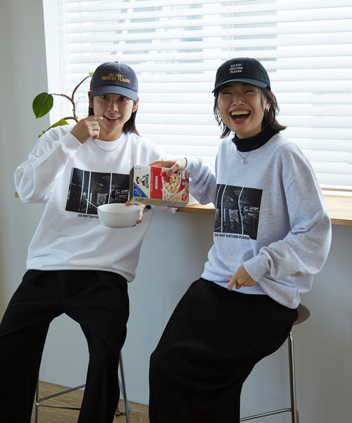 Rouge vif(ルージュヴィフ)の「【LE TRIO ABAHOUSE】DONOT DISTURB スウェット/ユニセックス(スウェット・レディース・グレー/ホワイト・フリー)」の14枚目の写真