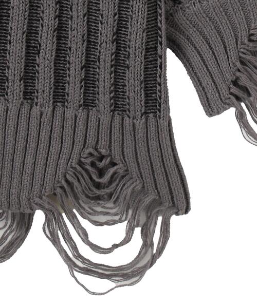 WEGO(ウィゴー)の「WEGO/クラッシュリブBIGニットプルオーバー(ニット/セーター・レディース・オフホワイト/スミクロ・FREE)」の20枚目の写真