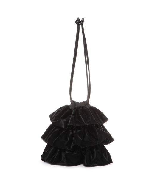 LAKOLE（ラコレ）の「ソフトエナメルラッフル2WAYショルダーバッグ / 252672（ショルダーバッグ・レディース・ブラック/シルバー・FREE）」の10枚目の写真