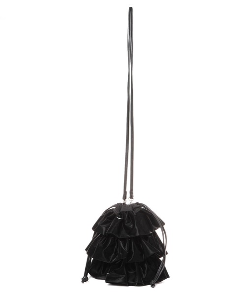 LAKOLE（ラコレ）の「ソフトエナメルラッフル2WAYショルダーバッグ / 252672（ショルダーバッグ・レディース・ブラック/シルバー・FREE）」の11枚目の写真